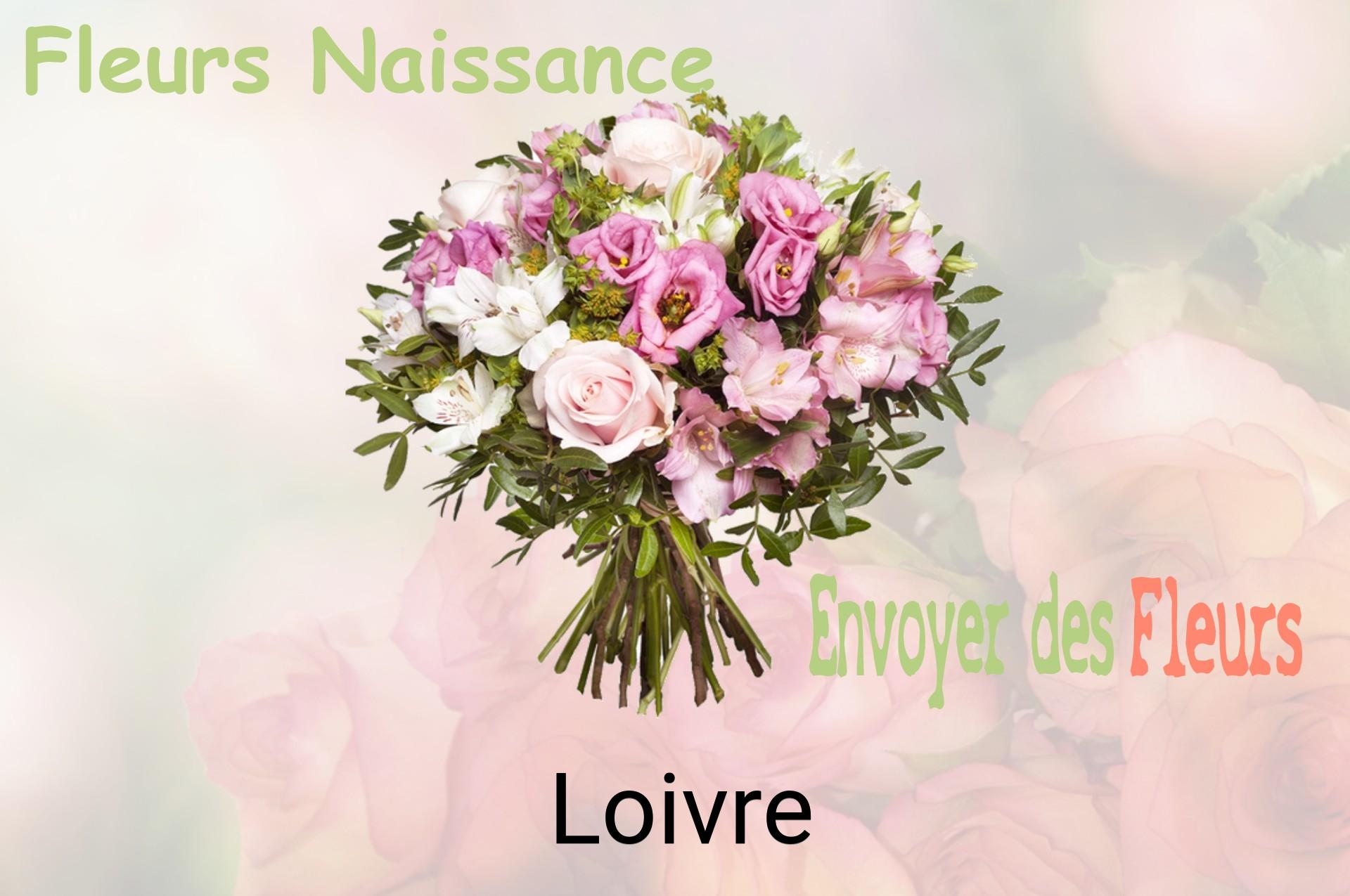 Bouquet de fleurs de naissance livré à Loivre